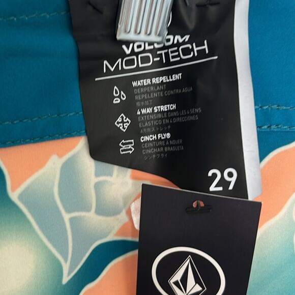 Boys Volcom Swim Trunks Size 18 - Picture 2 of 5